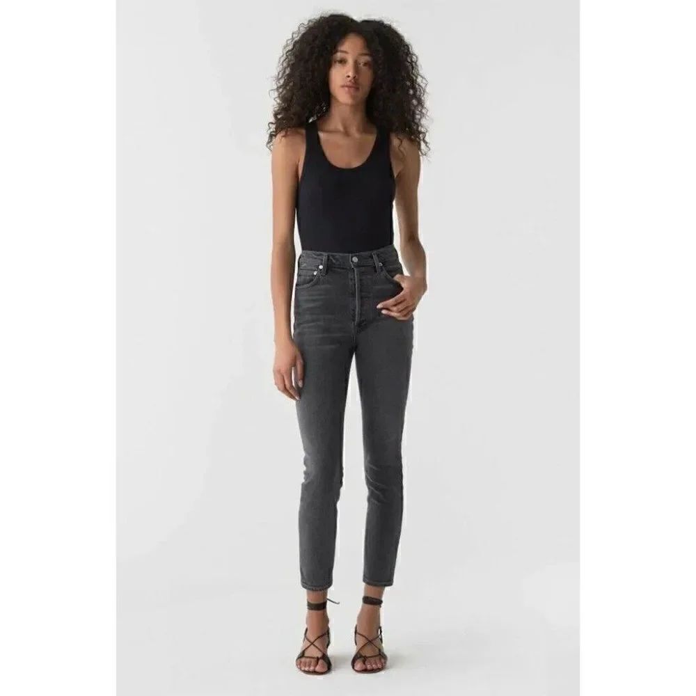 NWT AGOLDE Sz 31 NICO HI RISE SLIM FIT JEAN IN ARENA